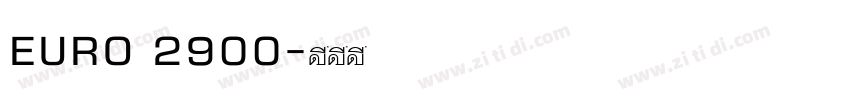 EURO 2900字体转换